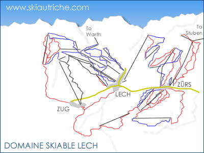 Lech-Zürs Domaine Skiable